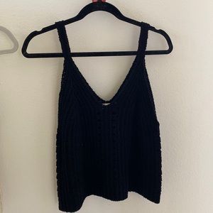 LoveStitch black crochet top